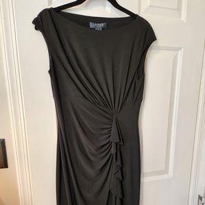 Black Lauren Ralph Lauren Dress | Scoop-neck & Cinced Waist | size 6